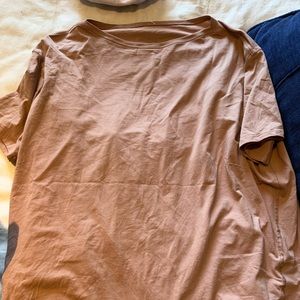 Pink Clay Back in Action short sleeved top